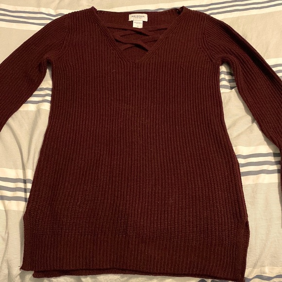 Juniors Maroon Sweater 